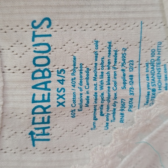 THEREABOUTS BRAND GIRLS BLUE, GREEN, PINK & WHITE TANK TOPS BUNDLE SIZE XXS 4/5 - Picture 11 of 12